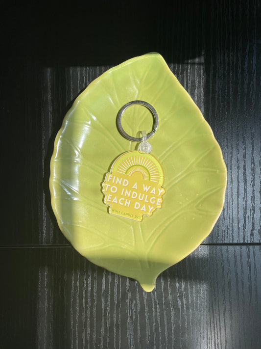 'Indulge Each Day' Keychain
